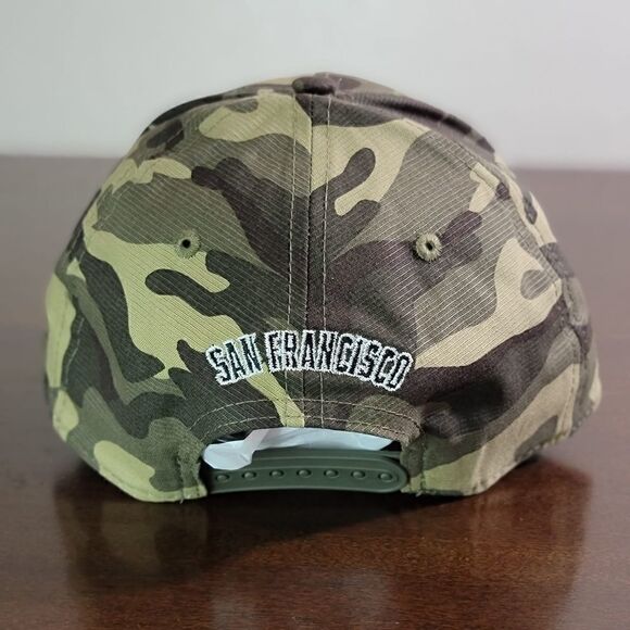 New Era MLB San Francisco Giants Armed Forces Day Camo Hat Cap Snapback 9Forty - Picture 10 of 12